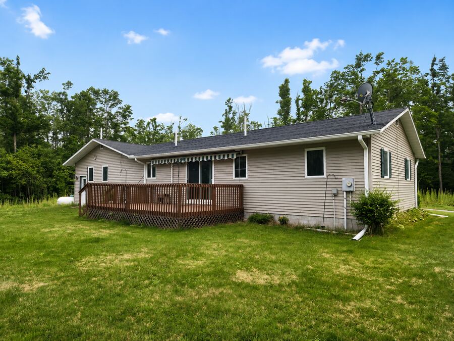 Rear of the home from the yard